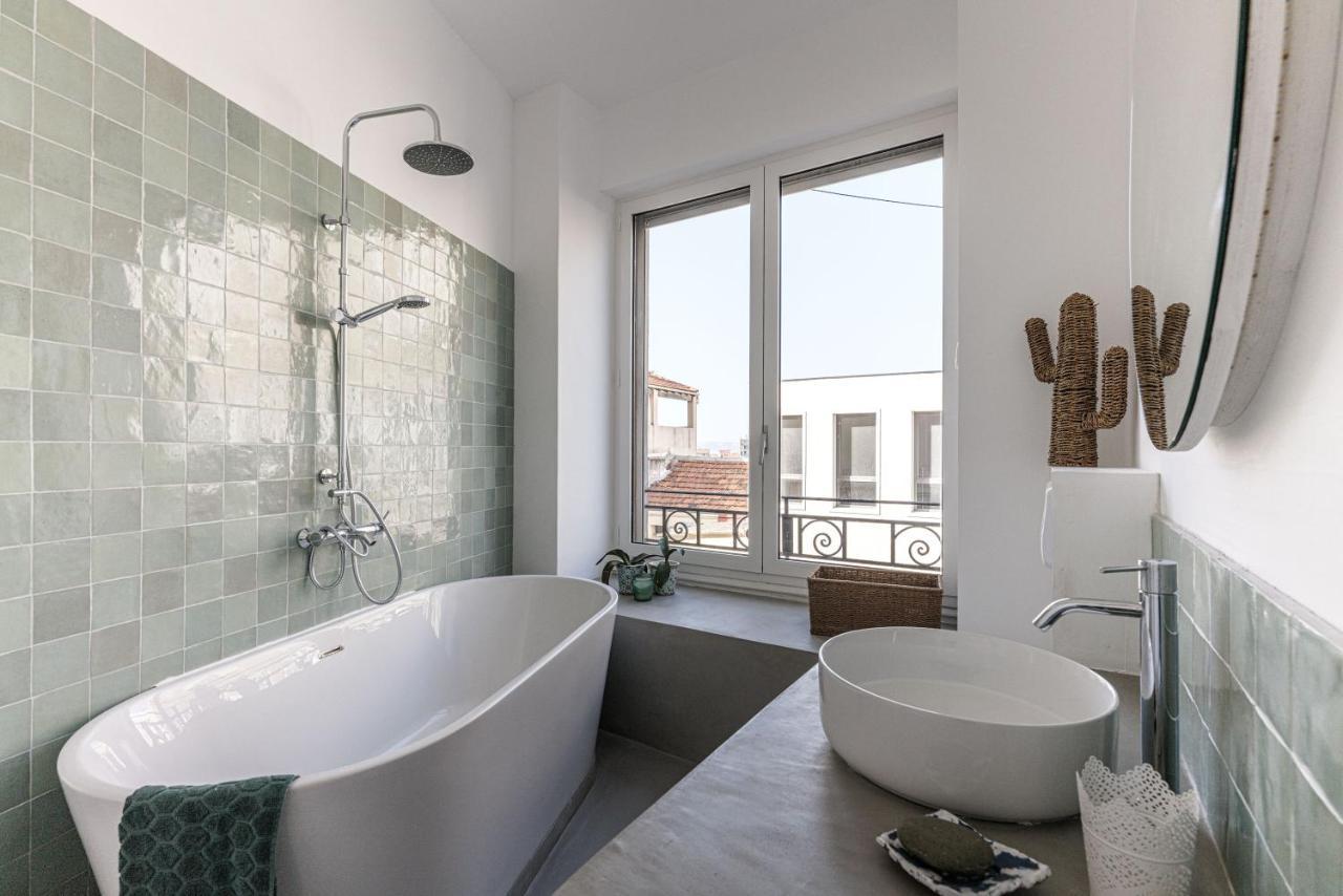 Bord de mer, magnifique appartement de 150m2 avec jardin Marseille Extérieur photo